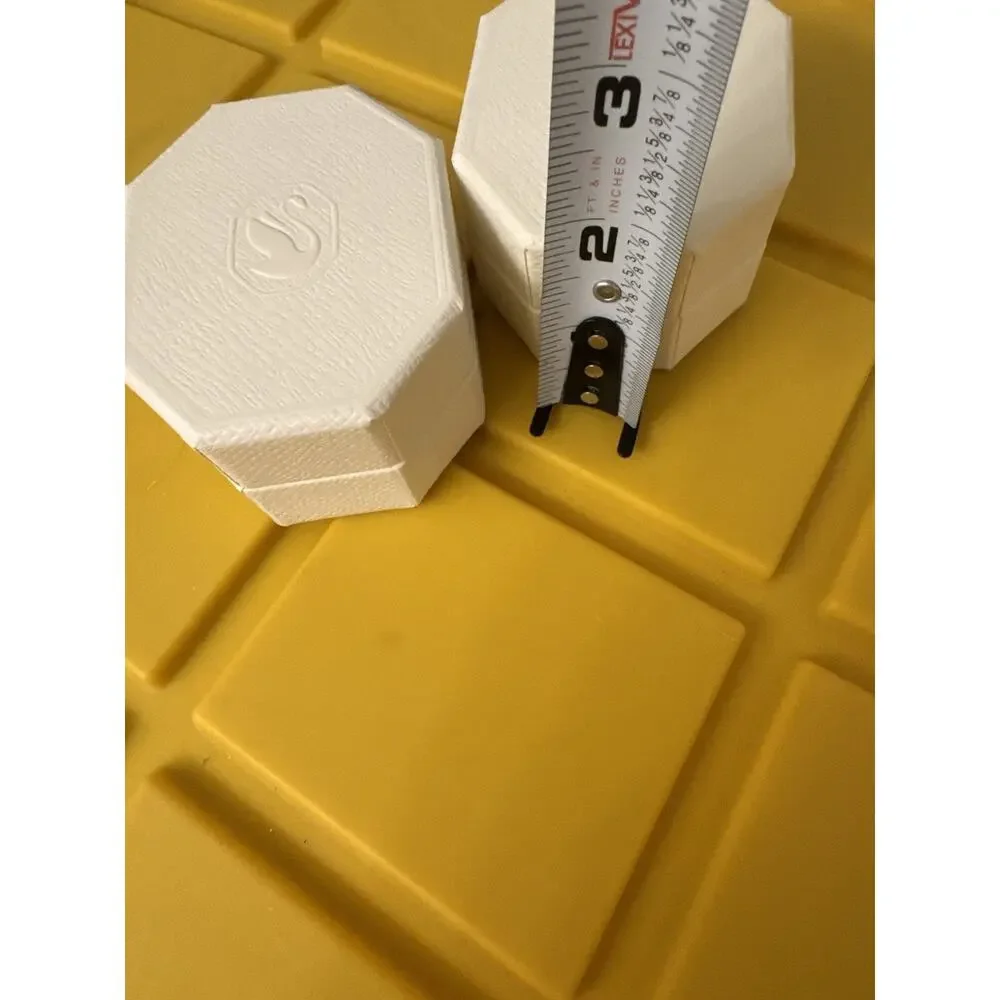 Lot of 2 Swarovski Gift Boxes Jewelry Swan Logo Cream Luxury Accessories
